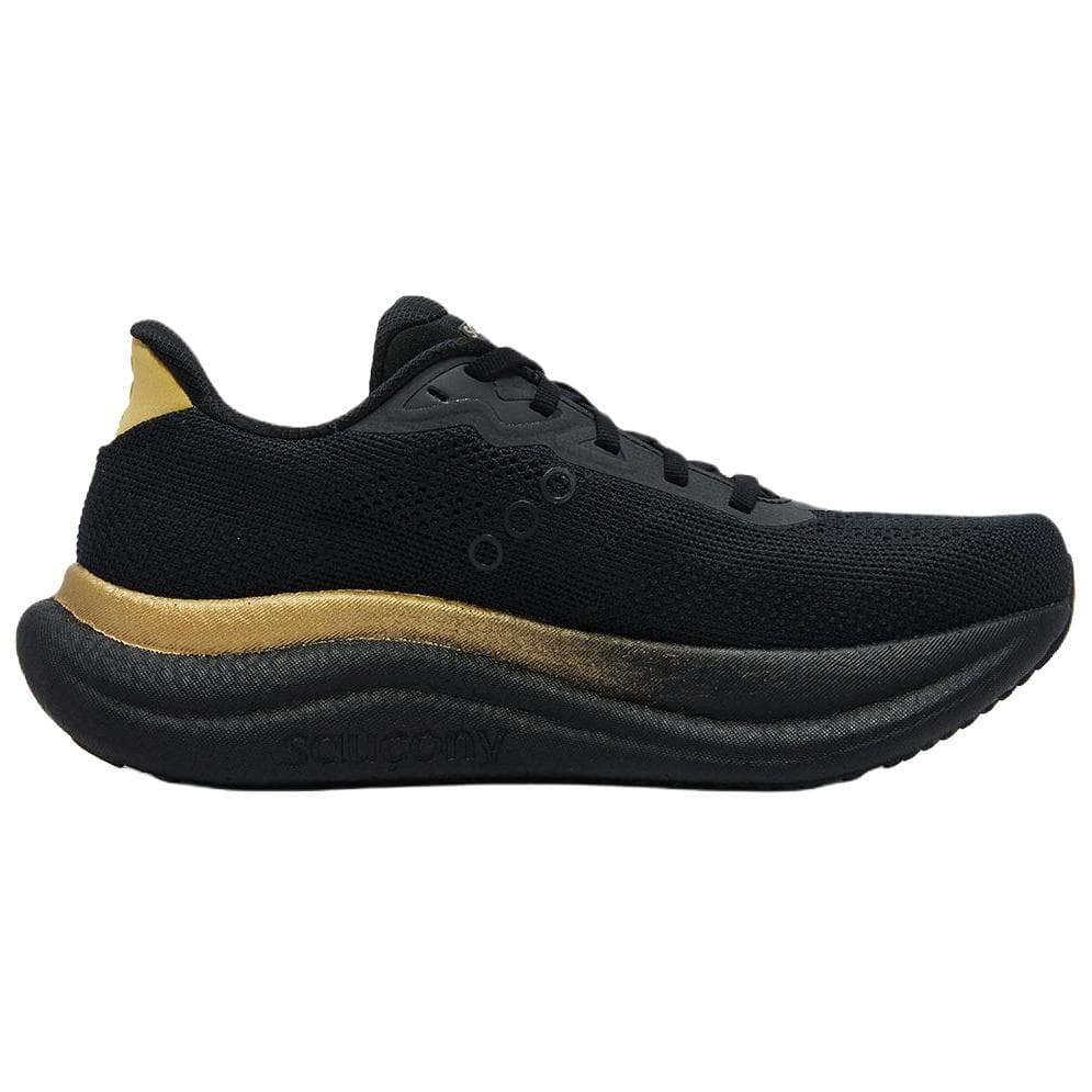 Кроссовки для бега Saucony Triumph 23 Дышащий Low Топ Беговые кроссовки Унисекс Черный золотой - изображение 2