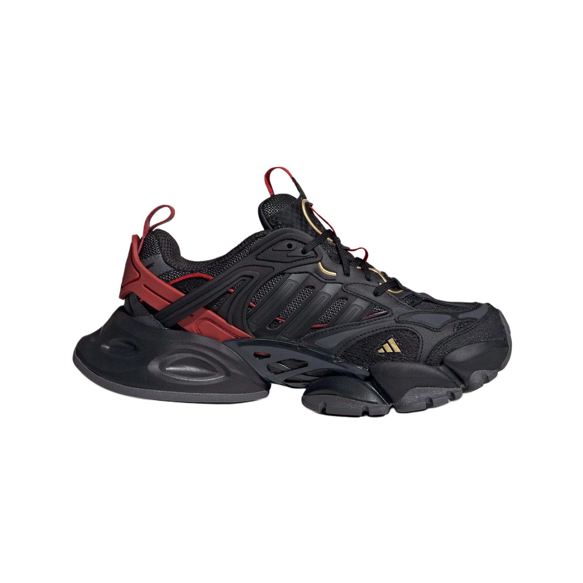 Кроссовки Adidas XLG RUNNER DELUXE Текстиль Кожа Низкие Кроссовки Унисекс Черные Красные - изображение 2