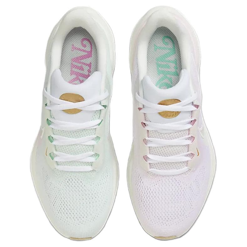 Кроссовки для бега NIKE Pegasus 41 Дышащий Low Топ Беговые кроссовки Женские Несовпадающие Зеленый розовый - изображение 4