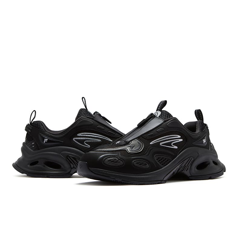 Кроссовки для бега FILA FUSION BLUR 2050 Glass Snake Текстиль Синтетическая кожа Низкие беговые кроссовки Женские Черные - изображение 2