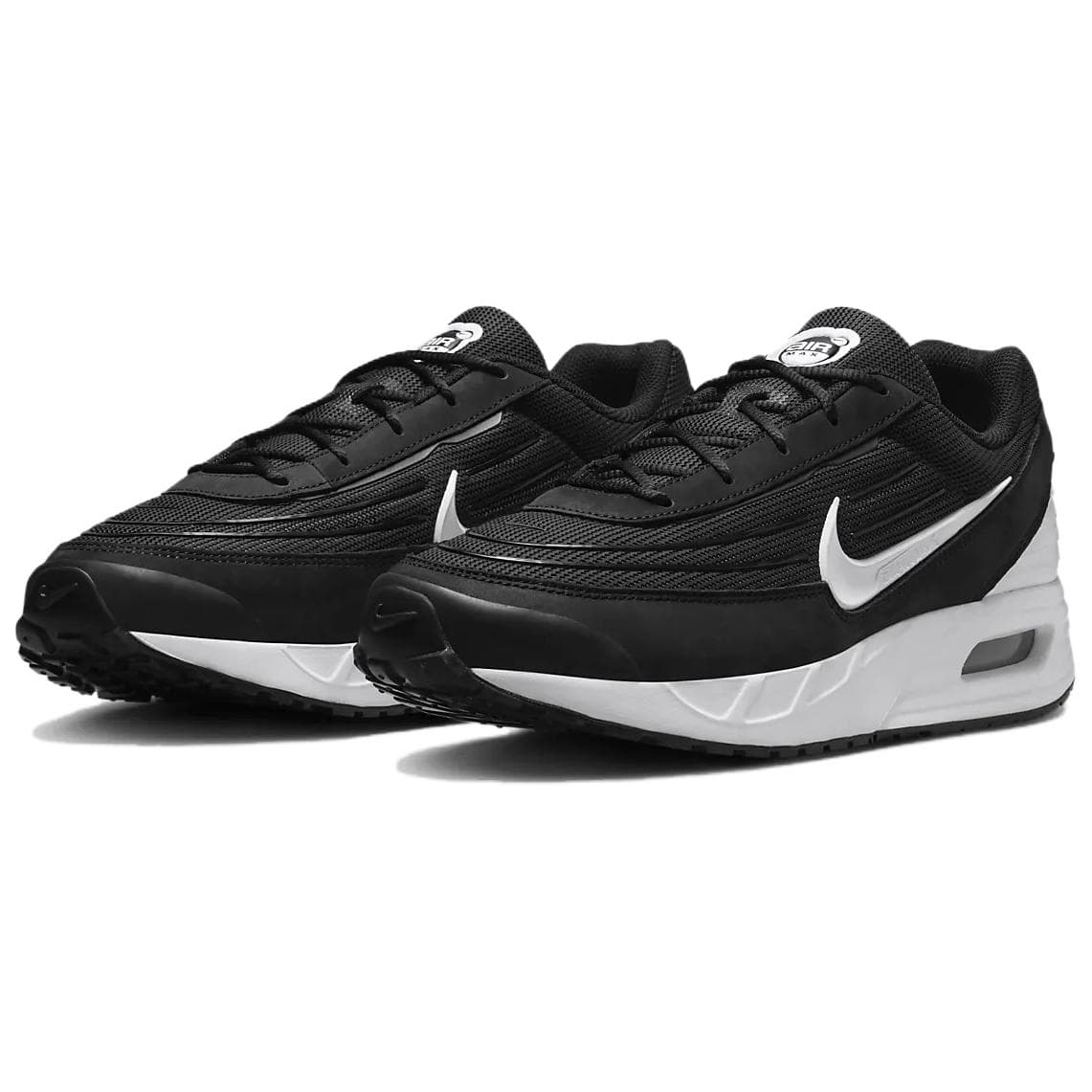 Кроссовки Nike Air MAX Verse Текстиль Кожа Удобный Дышащий Низкие Беговые кроссовки Мужские Черные - изображение 3