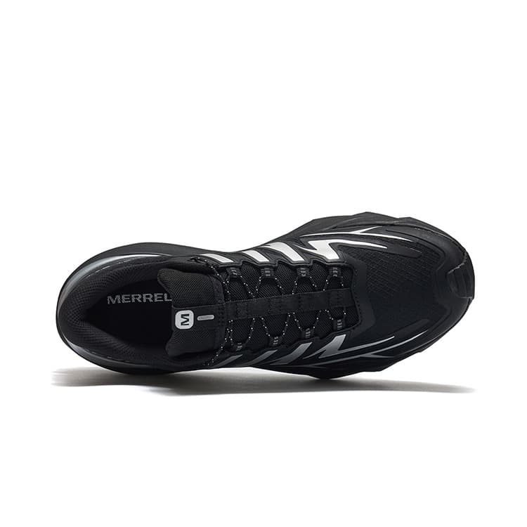Кроссовки MERRELL VAST SKY Ткань Противоскользящая Отскок Низкий Верх Уличная Обувь Унисекс Черный Серебристый - изображение 3