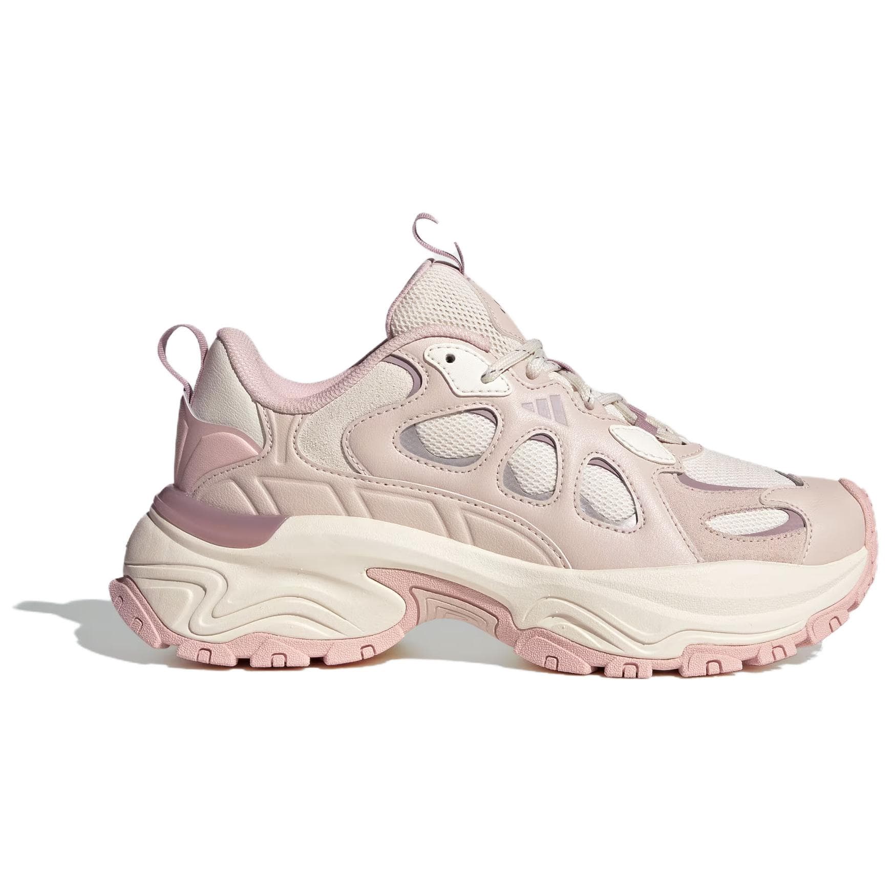 Кроссовки Adidas Противоскользящие Износостойкие Низкие Кеды Женские Светло-розовые - изображение 2