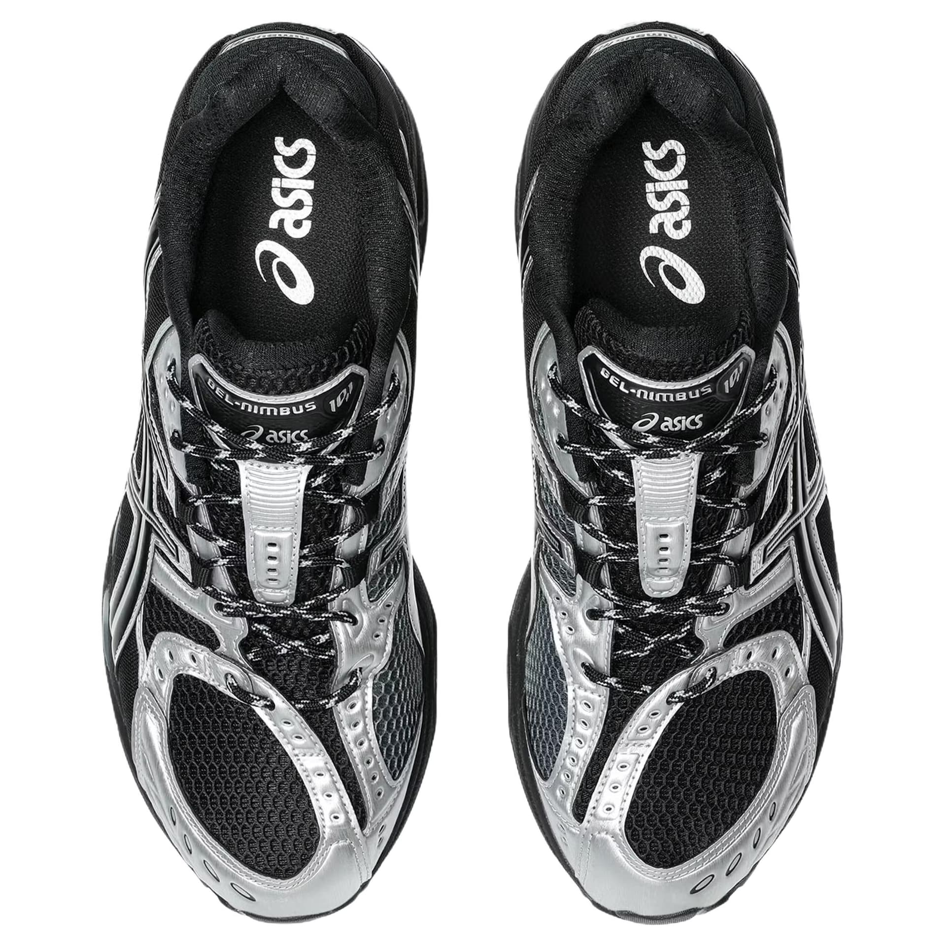 Кроссовки для бега ASICS Гель Nimbus 10,1 Дышащие Низкие Повседневные Беговые Кроссовки Унисекс Черные Серебряные - изображение 5