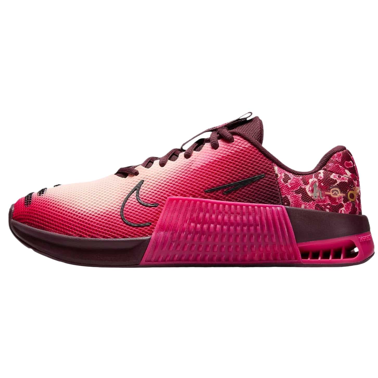 Кроссовки для бега Nike Metcon 9 Противоскользящие Устойчивые к износу Низкие Кроссовки для бега Женские Розовые Красные - изображение 1
