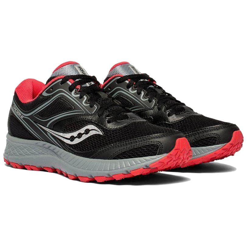Кроссовки для бега Saucony Cohesion TR Polymer 12 Беговые кроссовки Женские Черный Красный - изображение 3