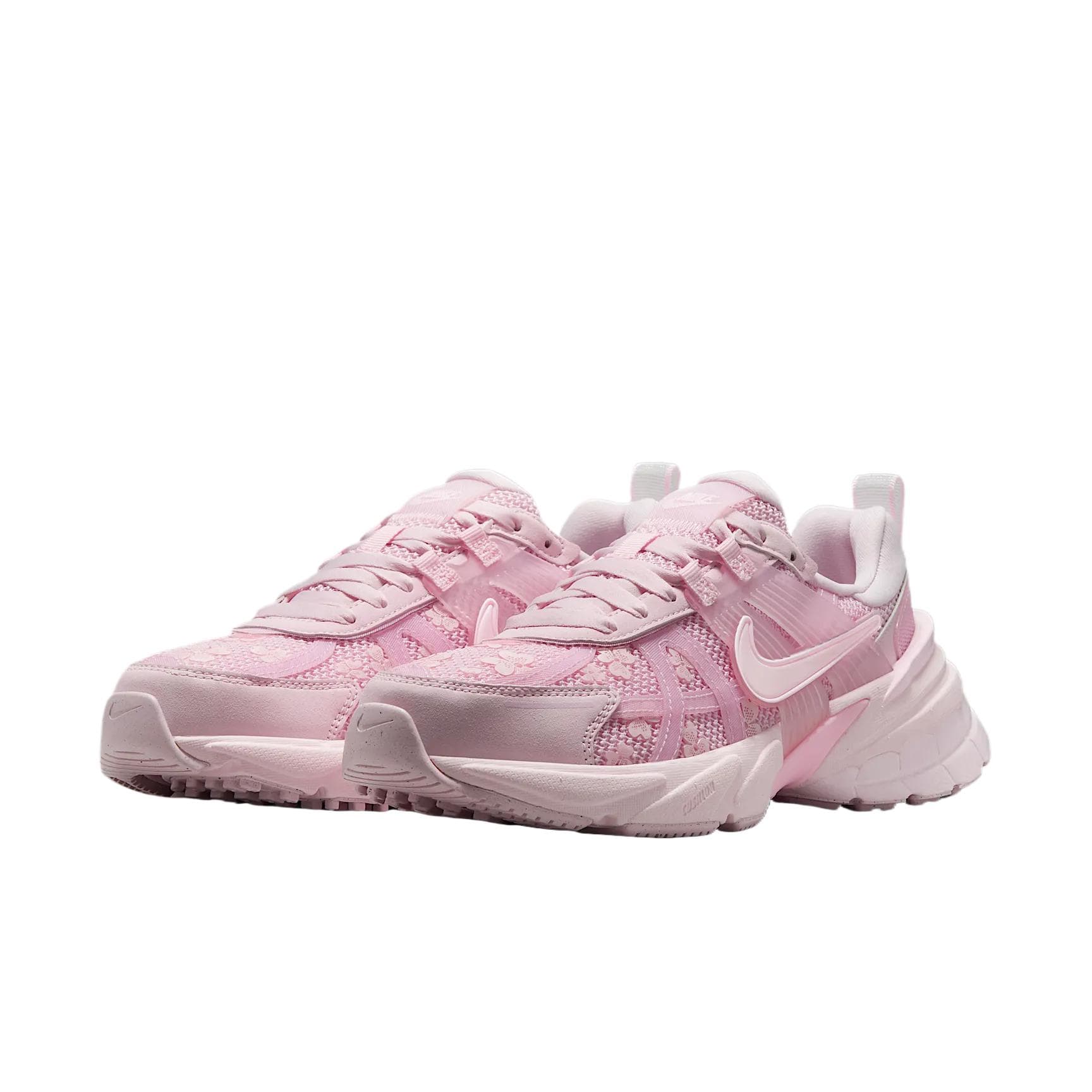 Кроссовки для бега NIKE V2K Run Сетчатая ткань Текстиль Низкий Топ Поролон Подошва Повседневные Беговые Кроссовки Женские Розовые - изображение 3