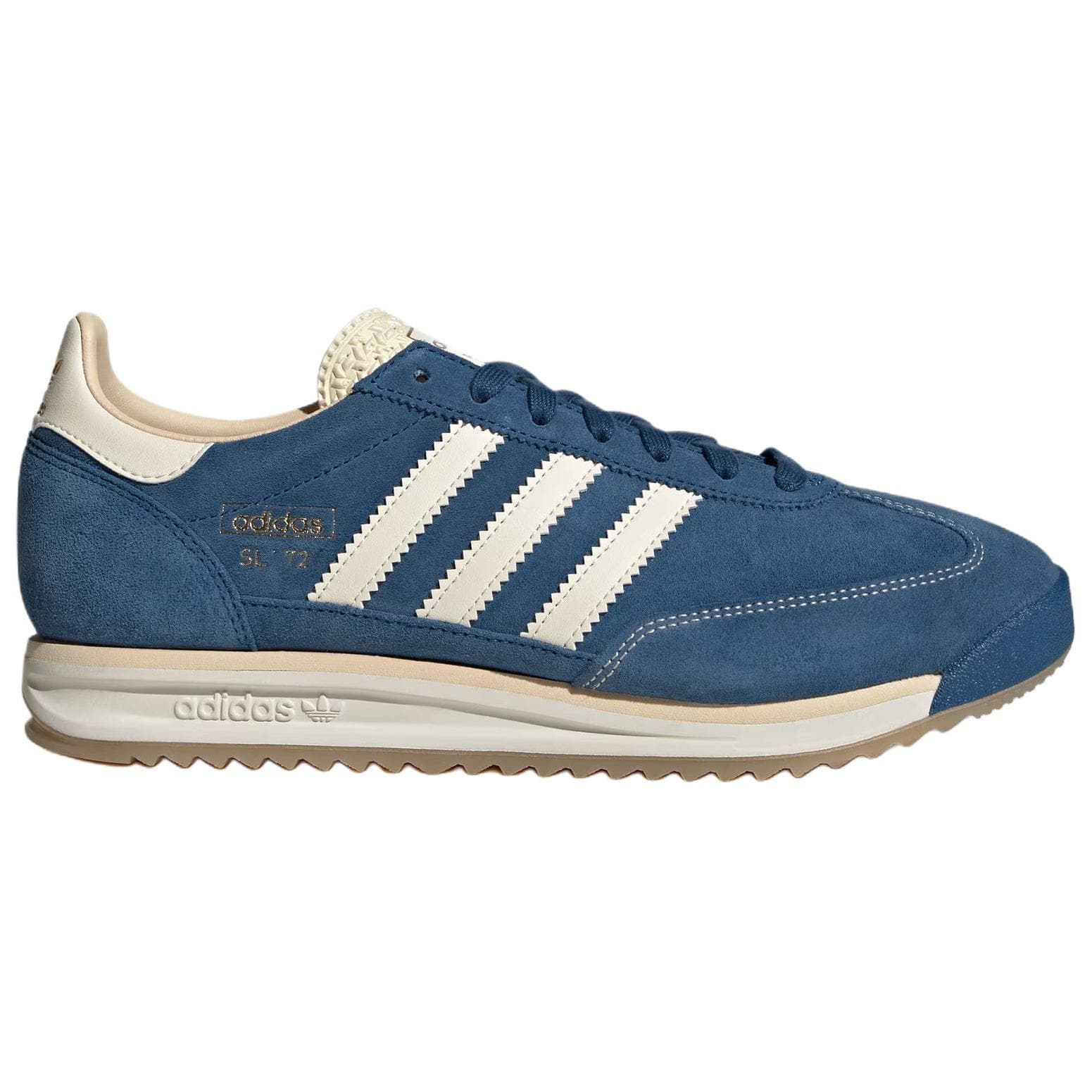 Кроссовки для бега Adidas Originals SL 72 RS Low Топ Беговые кроссовки Унисекс Асфальтовый синий - изображение 2