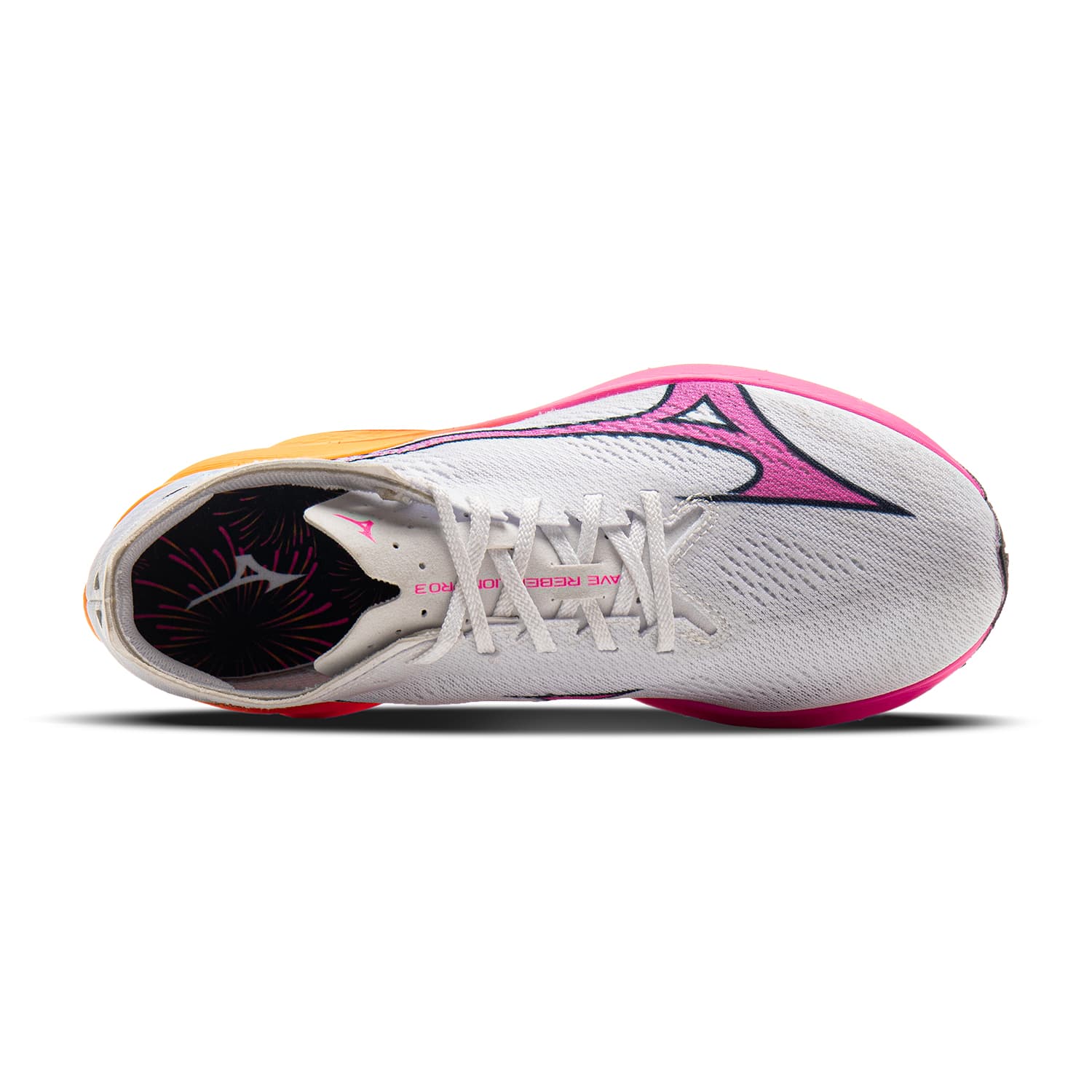 Кроссовки для бега Mizuno WAVE REBELLION PRO 3 Низкие Беговые Кроссовки Унисекс Белые - изображение 4