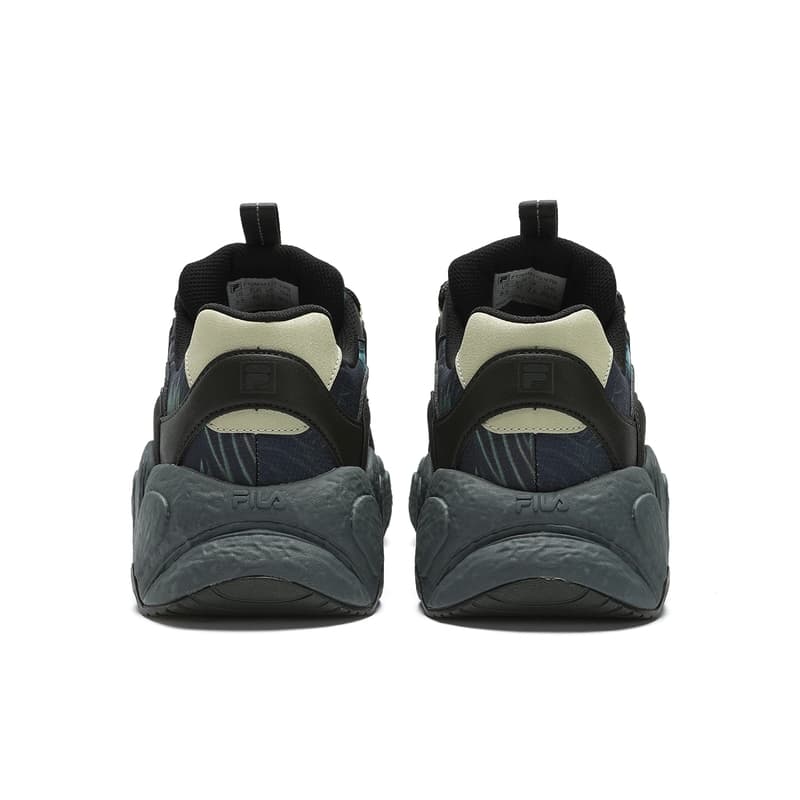 Кроссовки для бега FILA Цвет круассана Устойчивые к истиранию Низкие Беговые кроссовки Мужские Черные Зеленые - изображение 4