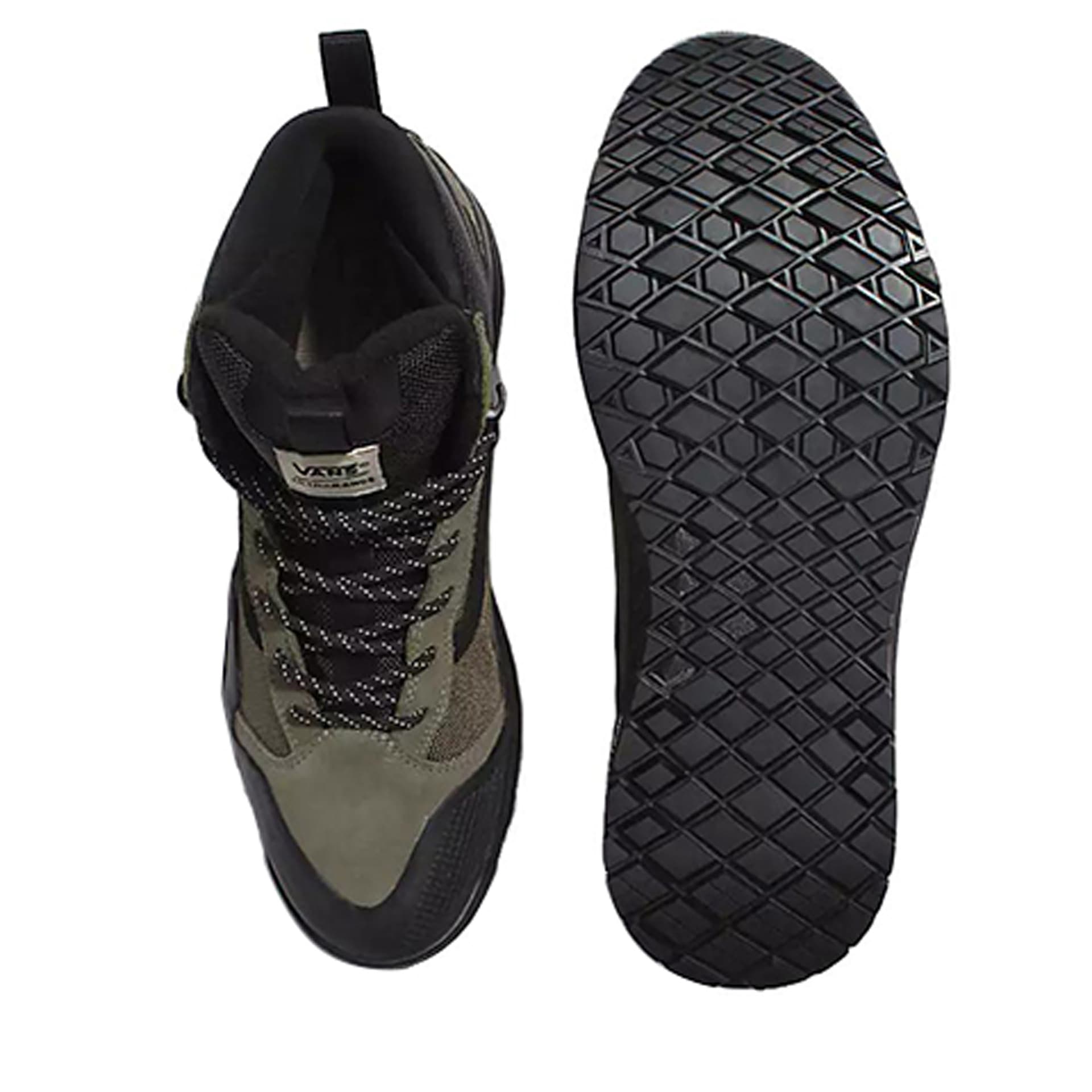 Кроссовки Vans UltraRange Exo Hi Mte 2 Износостойкая и Водонепроницаемая Высокая Уличная Обувь Унисекс Зеленый Черный - изображение 4