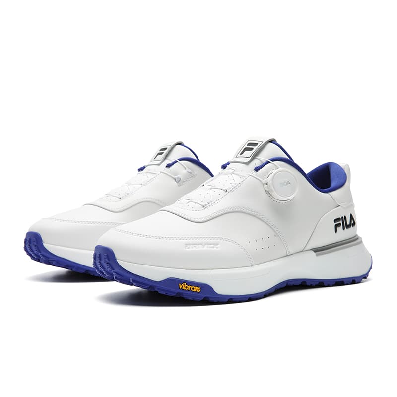 Кроссовки для гольфа FILA GF DriveX Гольф Обувь Мужская Белый Синий - изображение 3