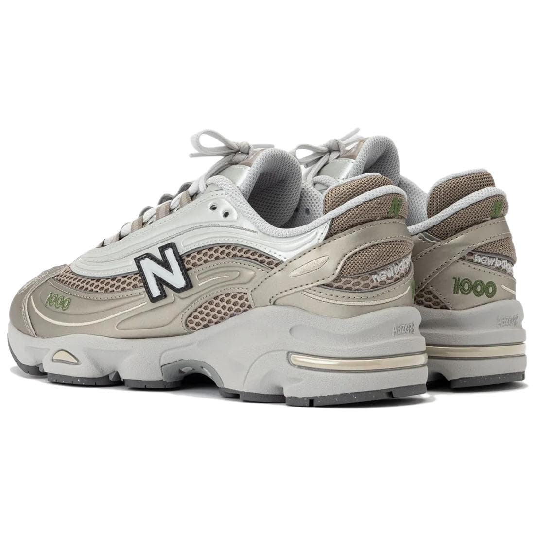 Кроссовки для бега New Balance 1000 Износостойкие Низкие Беговые Кроссовки Мужские Коричневый Серый Серебряный - изображение 2