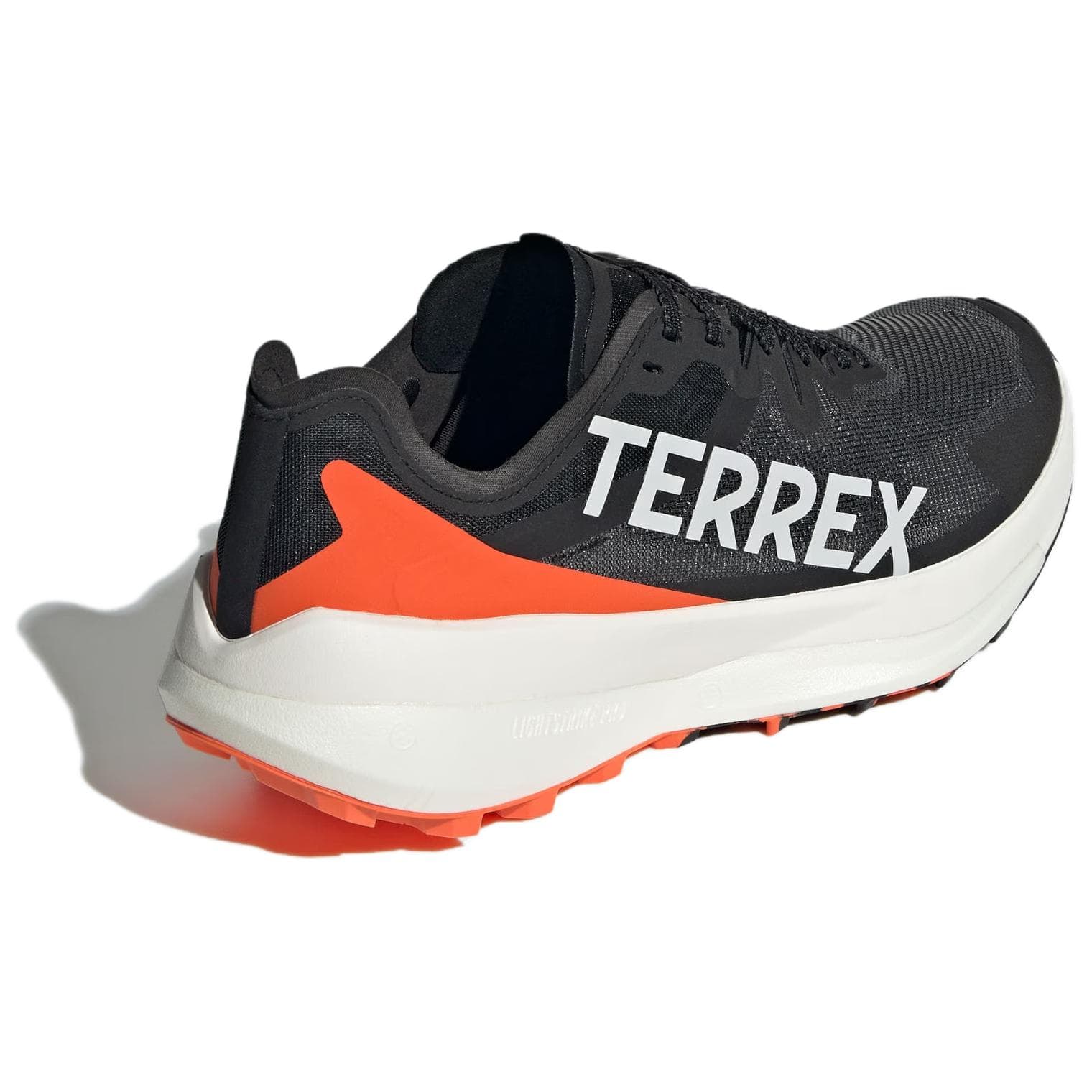 Кроссовки для бега Adidas TERREX Agravic Амортизация Износостойкие Низкие Беговые Кроссовки Мужские Черные и Оранжевые - изображение 4