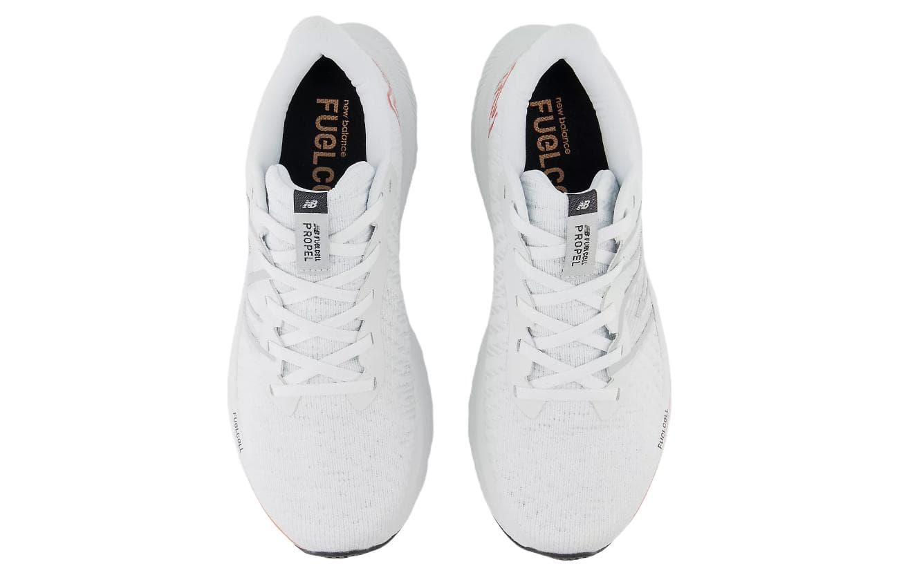 Кроссовки для бега New Balance NB FuelCell Propel Сетчатая ткань Низкие беговые кроссовки Женские Белый Золото - изображение 4