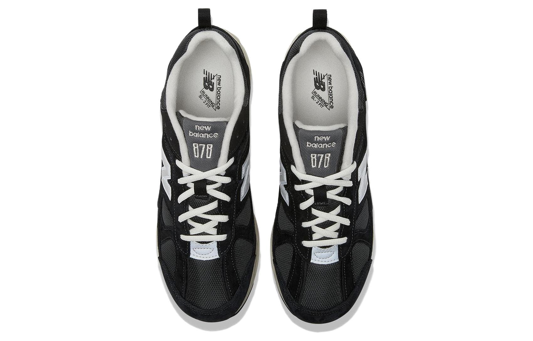Кроссовки для бега New Balance NB 878 Комфортные Низкие Беговые Кроссовки Унисекс Черные - изображение 4