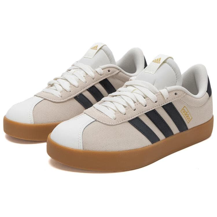 Кроссовки Adidas VL COURT 3,0 Low Топ Скейтборд Обувь Women's White Коричневый - изображение 3
