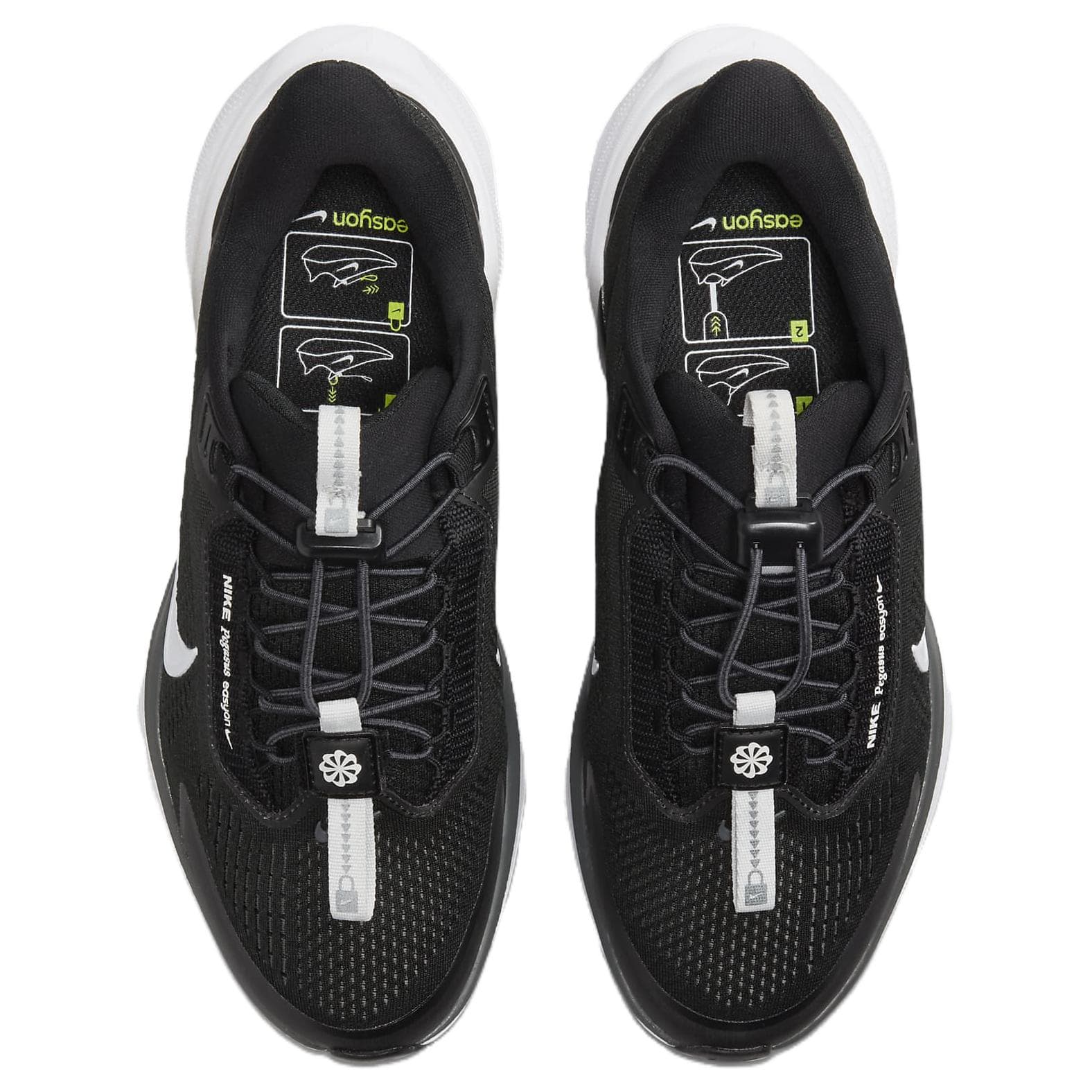 Кроссовки для бега Nike Pegasus 41 Противоскользящие Устойчивые к истиранию Низкие Беговые кроссовки Женские Черные - изображение 4