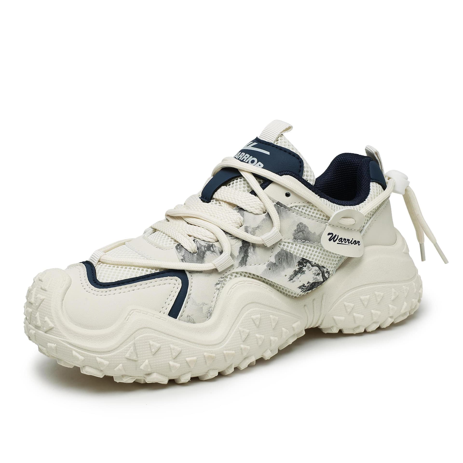 Кроссовки Warrior Аbrasion Resistant Дышащий Легкий Abrasion Resistant Дышащий Легкий Низкий Топ Кроссовки с Толстой Подошвой - изображение 3