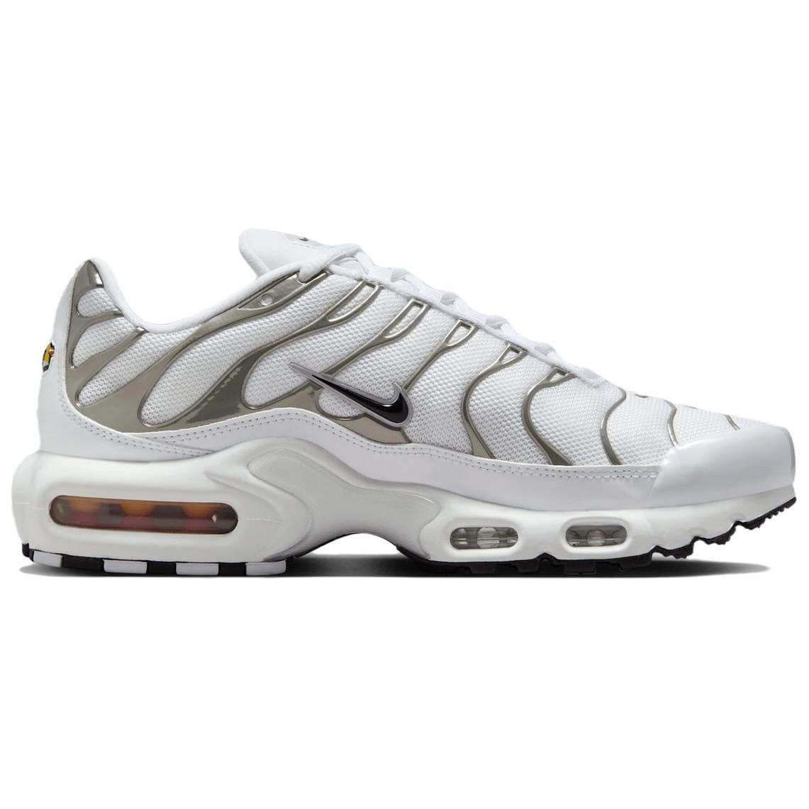 Кроссовки для бега Nike Air Max Plus Дышащая Поддержка Низкий Верх Повседневные Беговые Кроссовки Женские Белый Серебряный - изображение 2