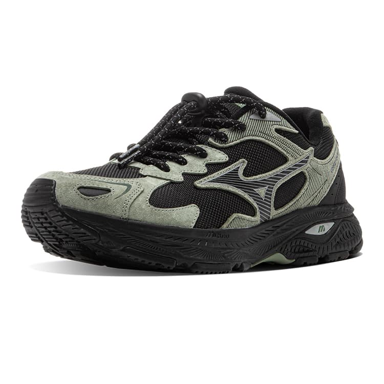 Кроссовки для бега Mizuno Racer S 2,0 Низкие кеды Повседневные Городские Коммутационные Беговые кроссовки Унисекс Лох-Несс Зеленый - изображение 2