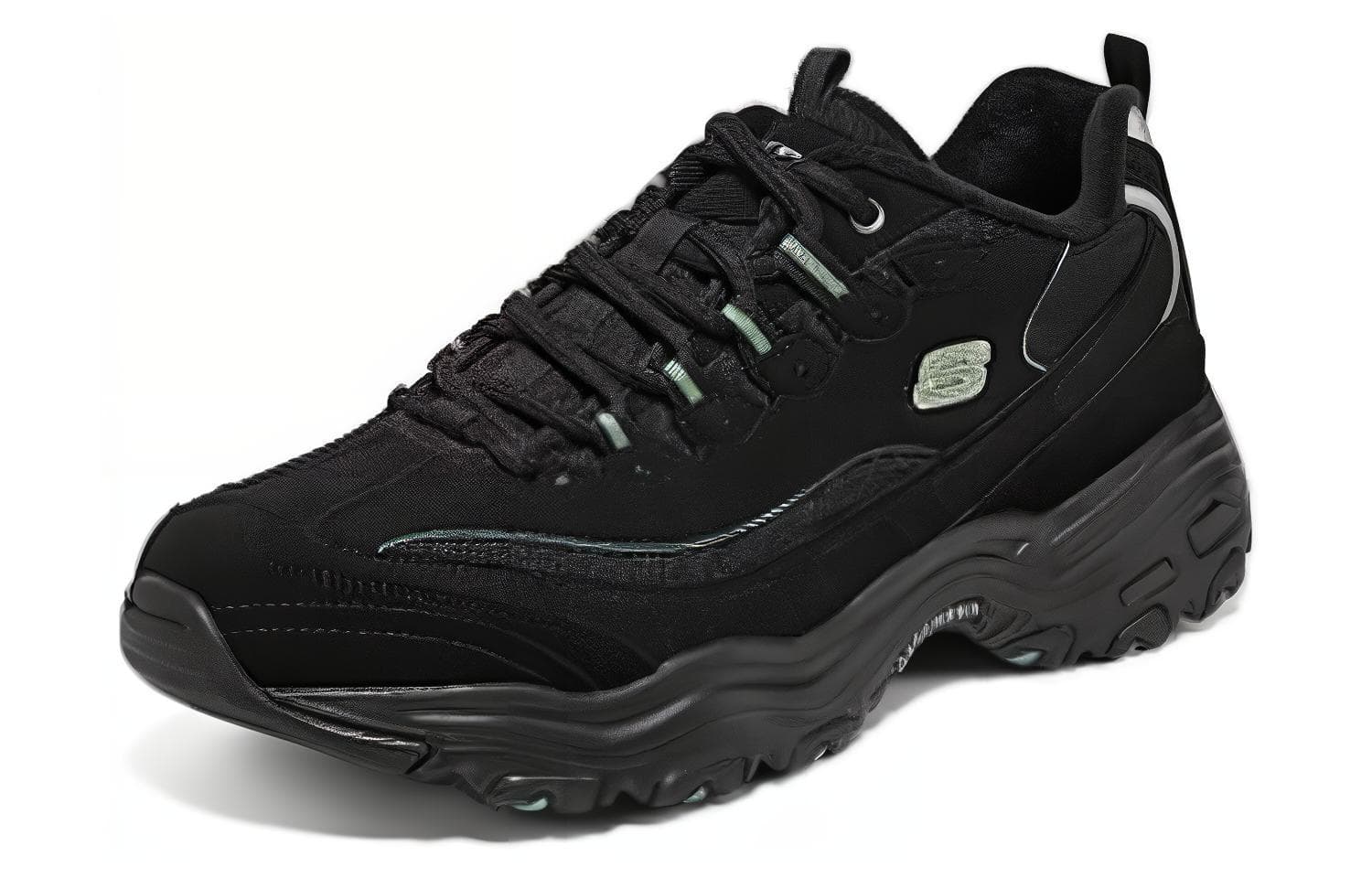 Кроссовки Skechers D'Lites 1,0 Панда Текстиль Синтетическая кожа Спилок коровьей кожи - изображение 3
