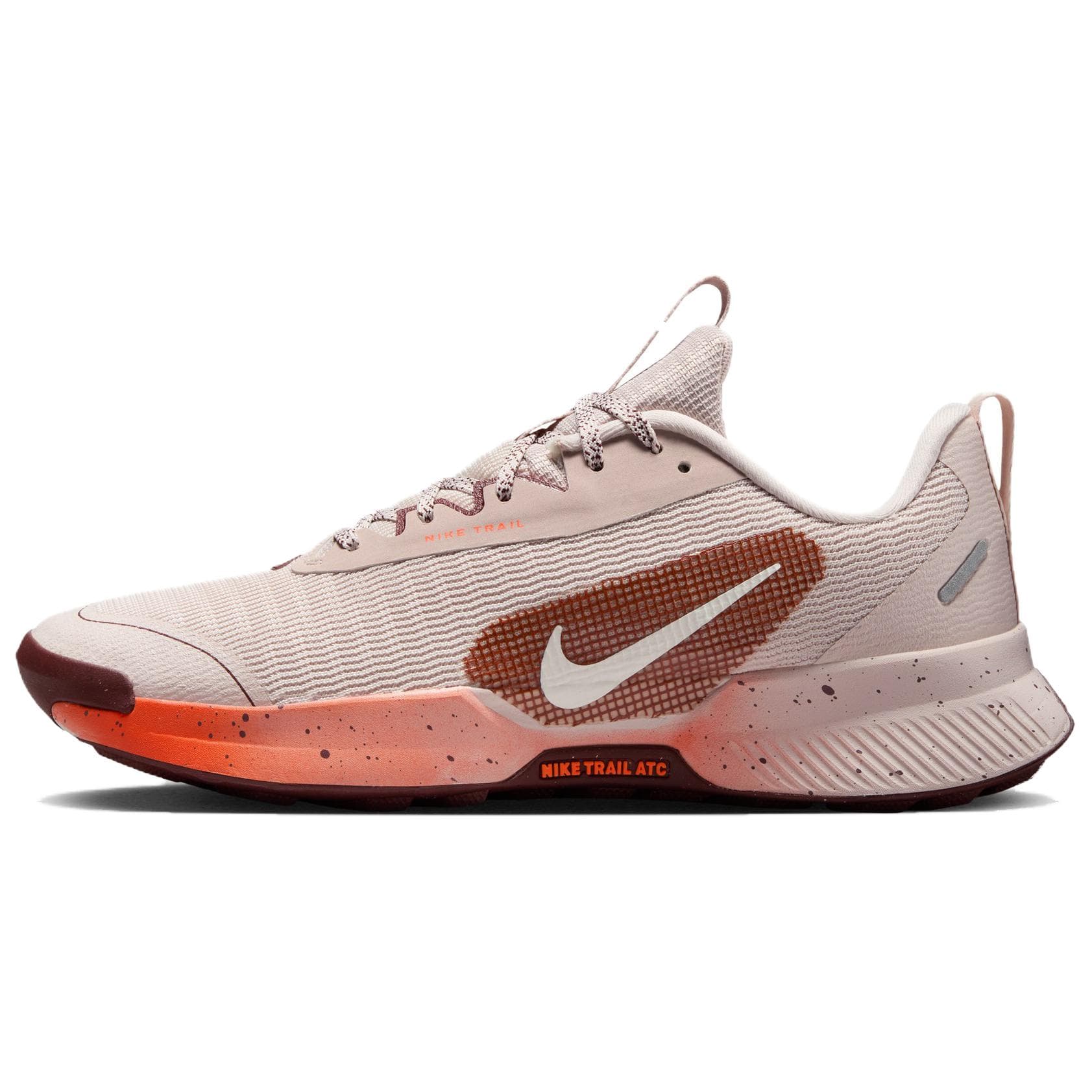 Кроссовки для бега Nike Juniper Trail 3 Ткань Низкие Беговые Кроссовки Женские Песочно-Серый Розовый - изображение 1