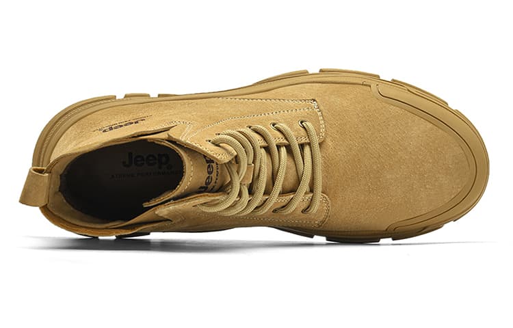 Кроссовки Jeep High Top Армейские ботинки Унисекс Верблюжий цвет - изображение 3