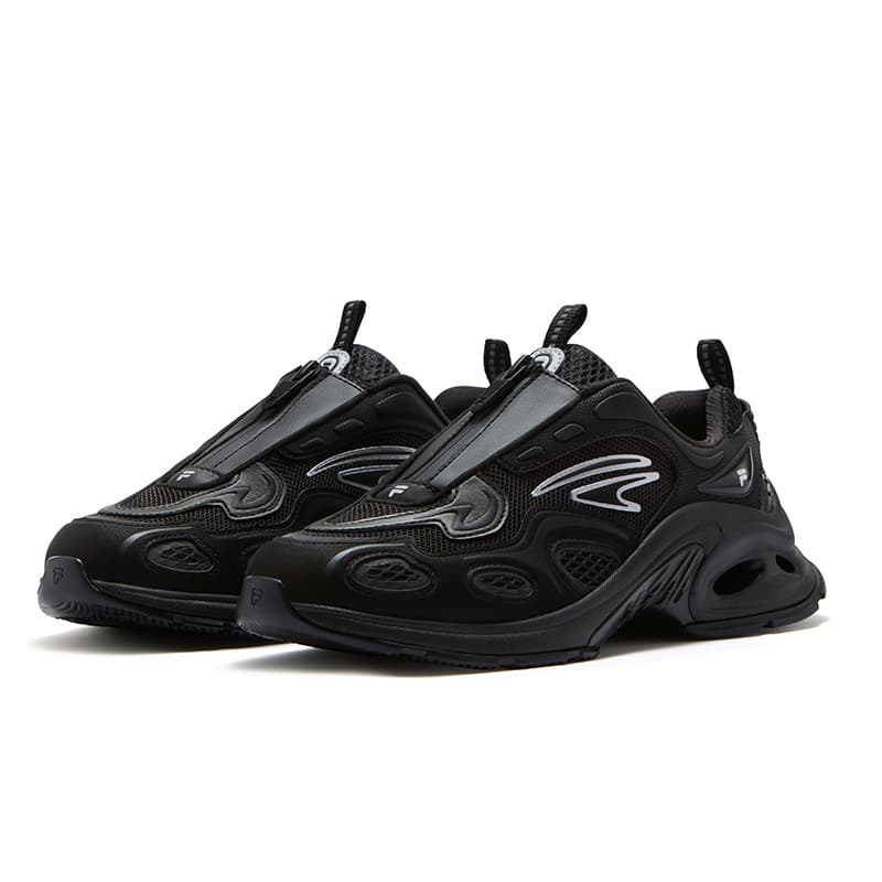 Кроссовки для бега FILA FUSION BLUR 2050 Glass Snake Текстиль Синтетическая кожа Низкие беговые кроссовки Женские Черные - изображение 3