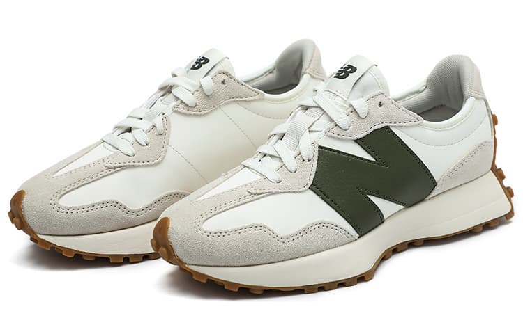 Кроссовки для бега New Balance 327 Grey White Green - изображение 3