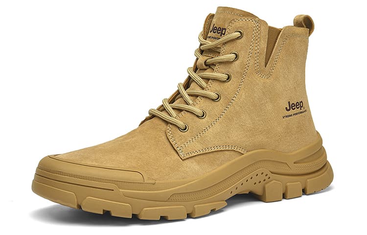Кроссовки Jeep High Top Армейские ботинки Унисекс Верблюжий цвет - изображение 2