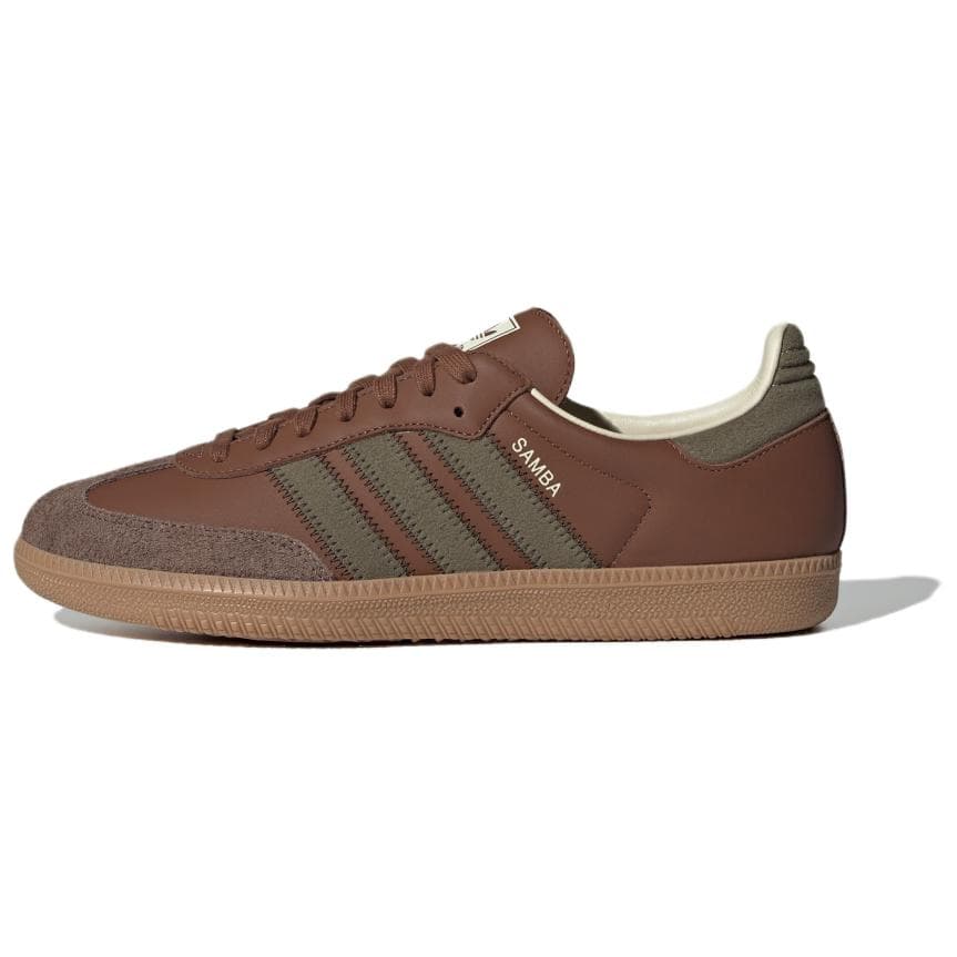 Кроссовки Adidas Originals Samba OG Low Топ Кеды немецкой армии (GAT) Унисекс Коричневый - изображение 1