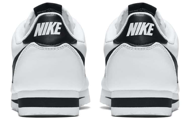 Кроссовки для бега Nike Cortez Leather Black White - изображение 5