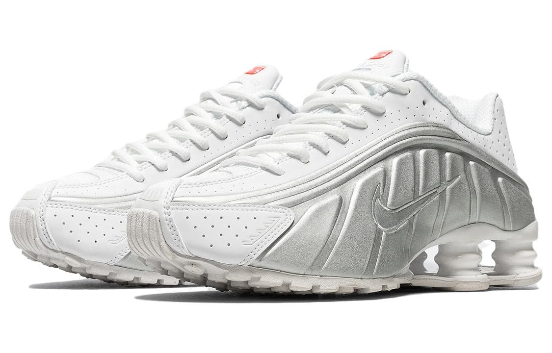 Кроссовки для бега Nike Shox R4 "White and Metallic Silver" - изображение 2