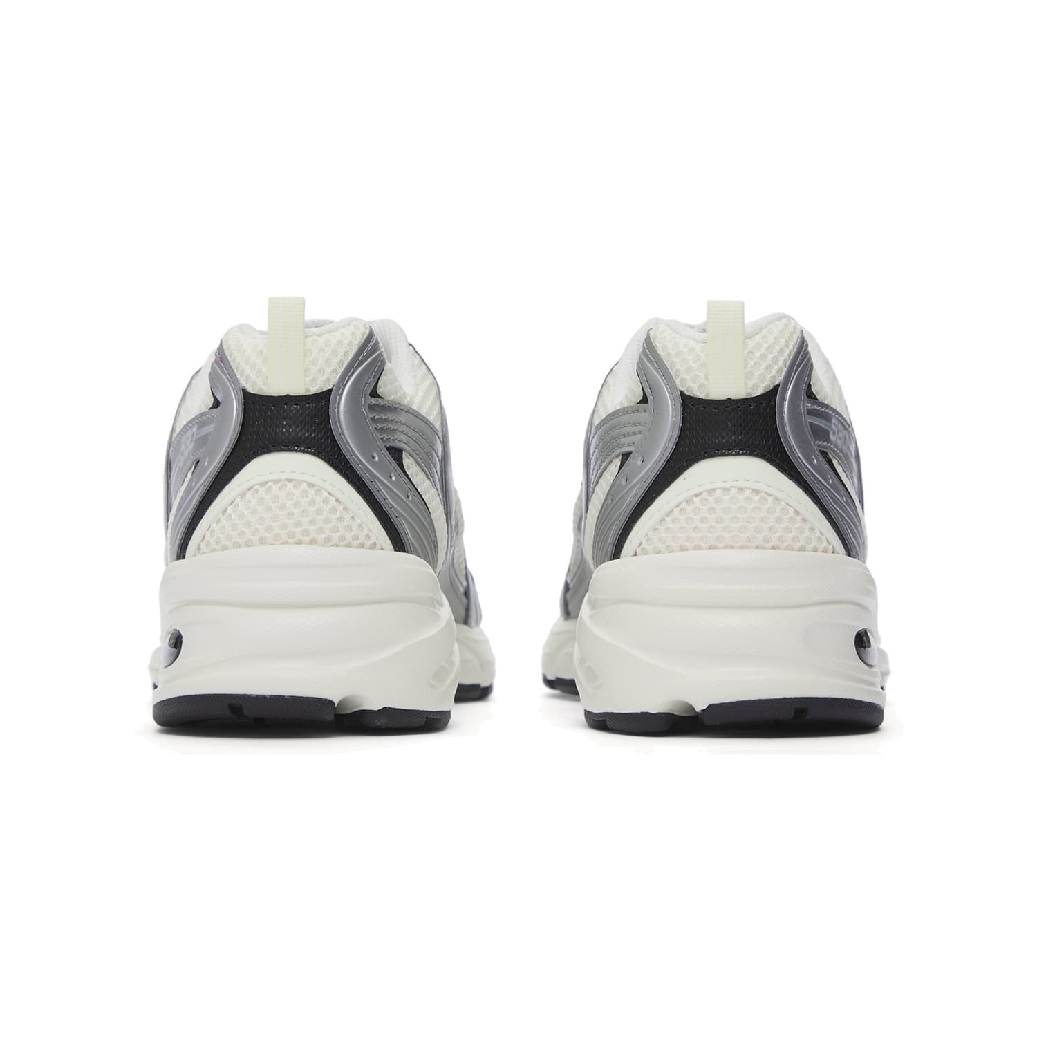 Кроссовки для бега New Balance NB 530 Дышащие Низкие Повседневные Городские Кроссовки для Коммутации и Бег Унисекс Серебристо-Черные - изображение 6