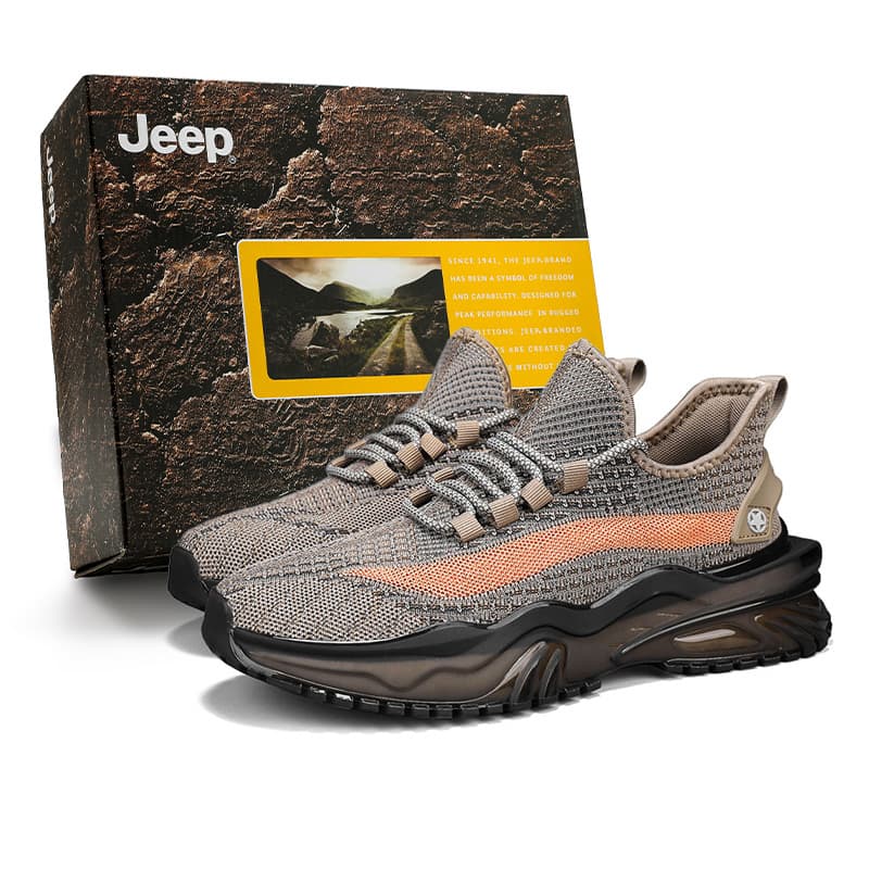Кроссовки Jeep Street Rampage Collection Амортизация Устойчивость к истиранию Дышащая Низкий верх Уличная обувь Мужская - изображение 1