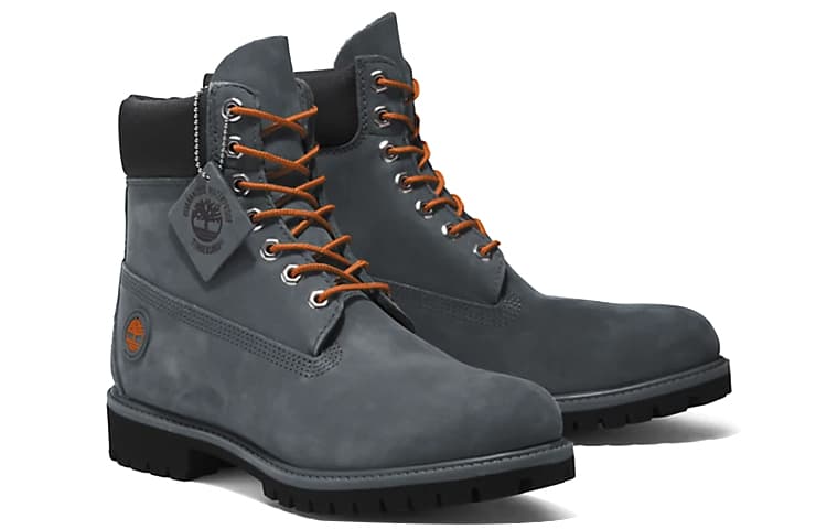 Ботинки уличные Timberland Premium 6 Inch Grey - изображение 4