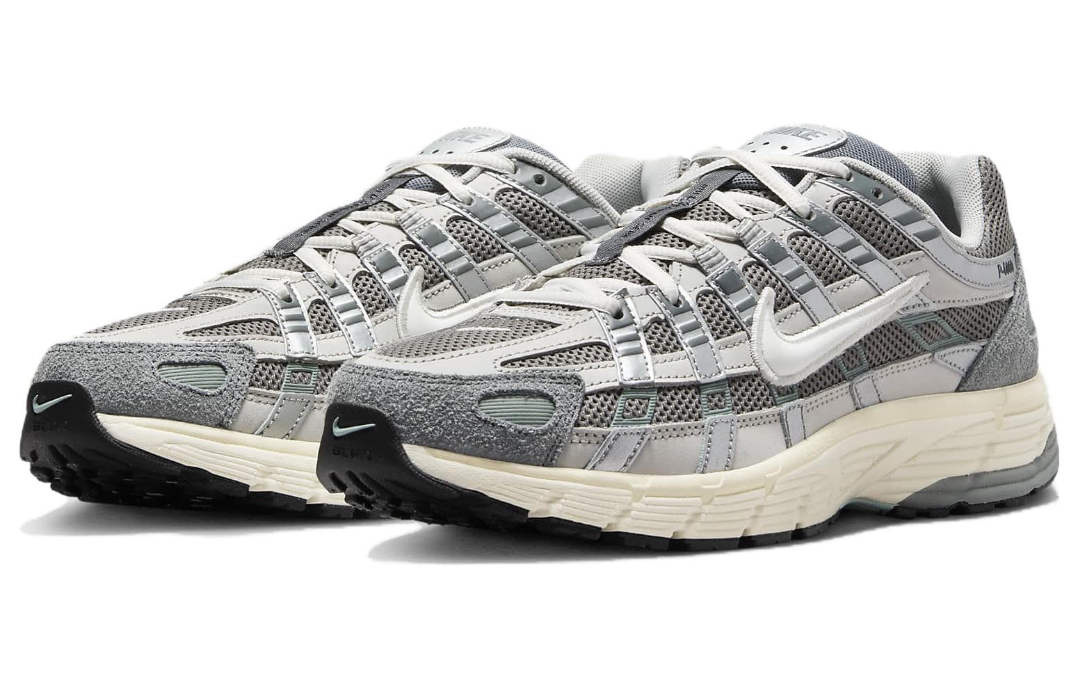 Кроссовки для бега Nike P-6000 White Silver - изображение 3