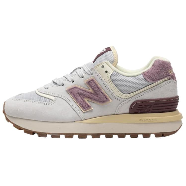 Кроссовки для бега New Balance NB 574 Low Топ Беговые кроссовки Унисекс Серый Белый - изображение 1