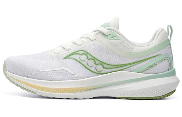 Кроссовки для бега Saucony Humming 3 White Green - изображение 1