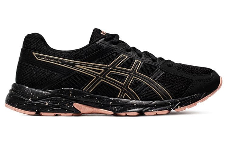 Кроссовки для бега Asics Gel-Contend 4 Black Gold Pink - изображение 2