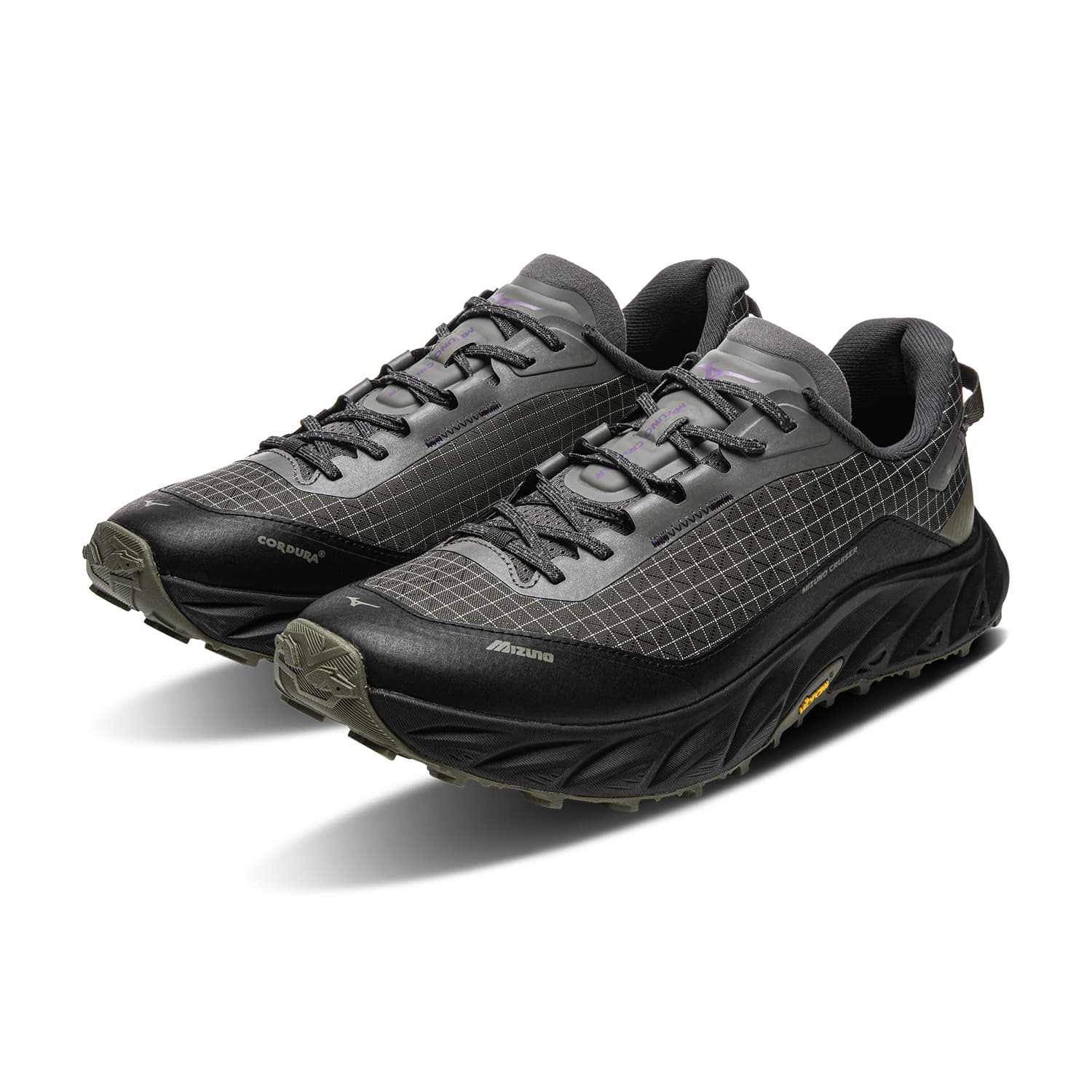 Кроссовки для бега Mizuno Cruiser Модные Тканевые Низкие Беговые Кроссовки Унисекс Гранитный Камень - изображение 3