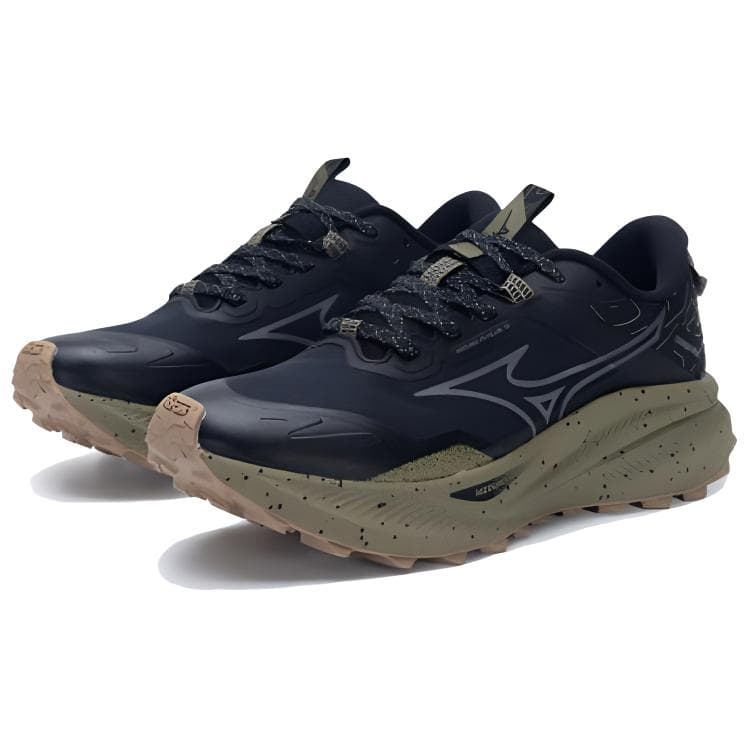Кроссовки Mizuno Wave Solar V2 Спортивный повседневный низкий топ массивные кроссовки мужские черные - изображение 4
