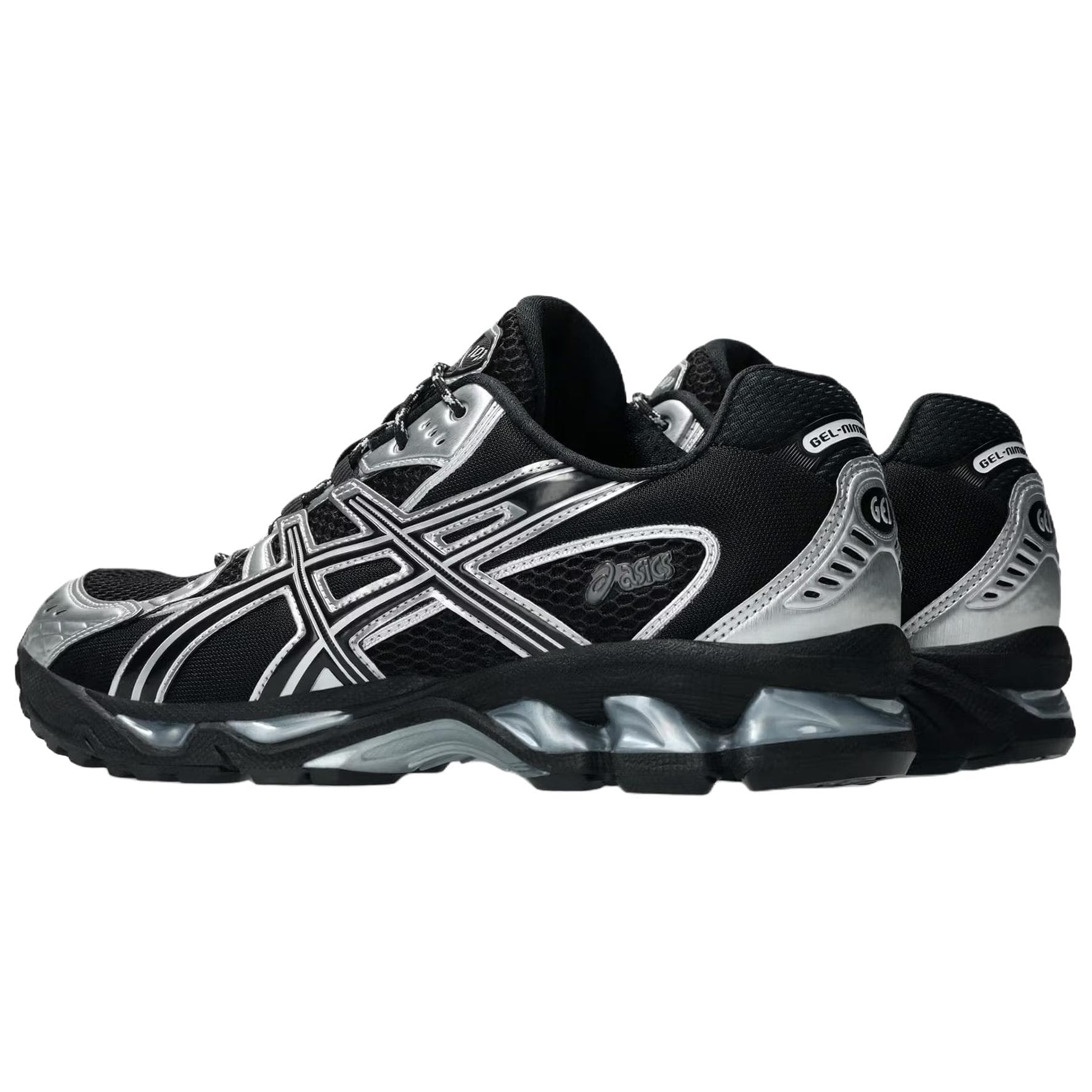 Кроссовки для бега ASICS Гель Nimbus 10,1 Дышащие Низкие Повседневные Беговые Кроссовки Унисекс Черные Серебряные - изображение 4