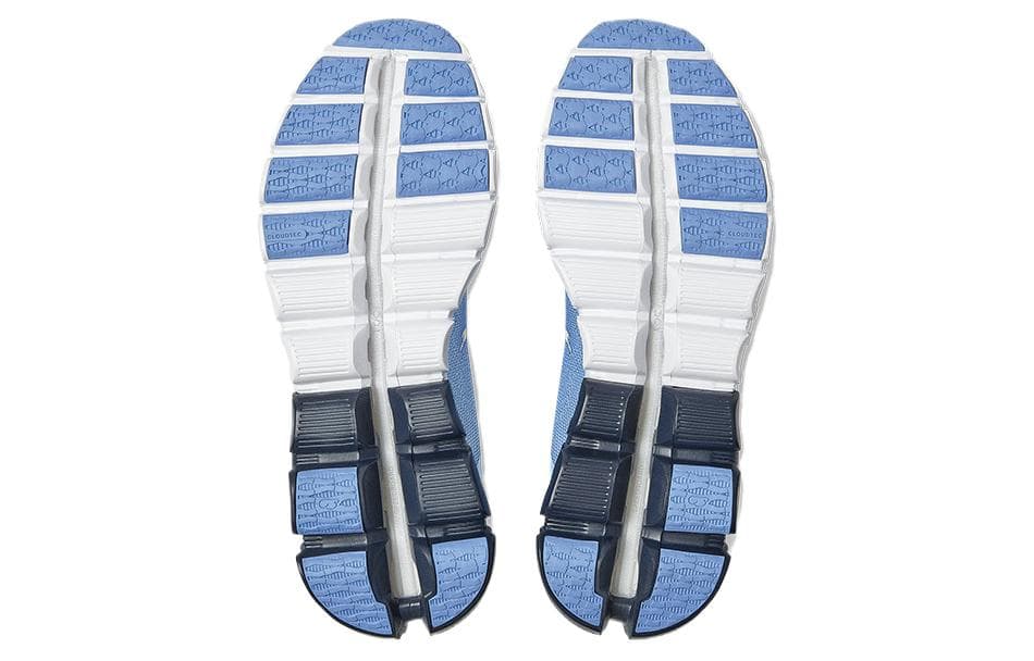 Кроссовки для бега On Cloudflow Комфортная Амортизация Противоскользящие Низкие Беговые Кроссовки Женские Синие Белые - изображение 5
