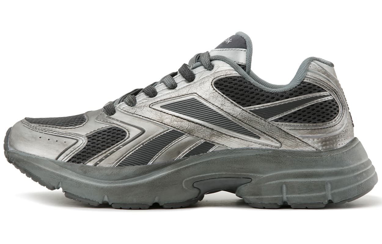 Кроссовки для бега REEBOK Низкие беговые кроссовки унисекс черные серебряные - изображение 1
