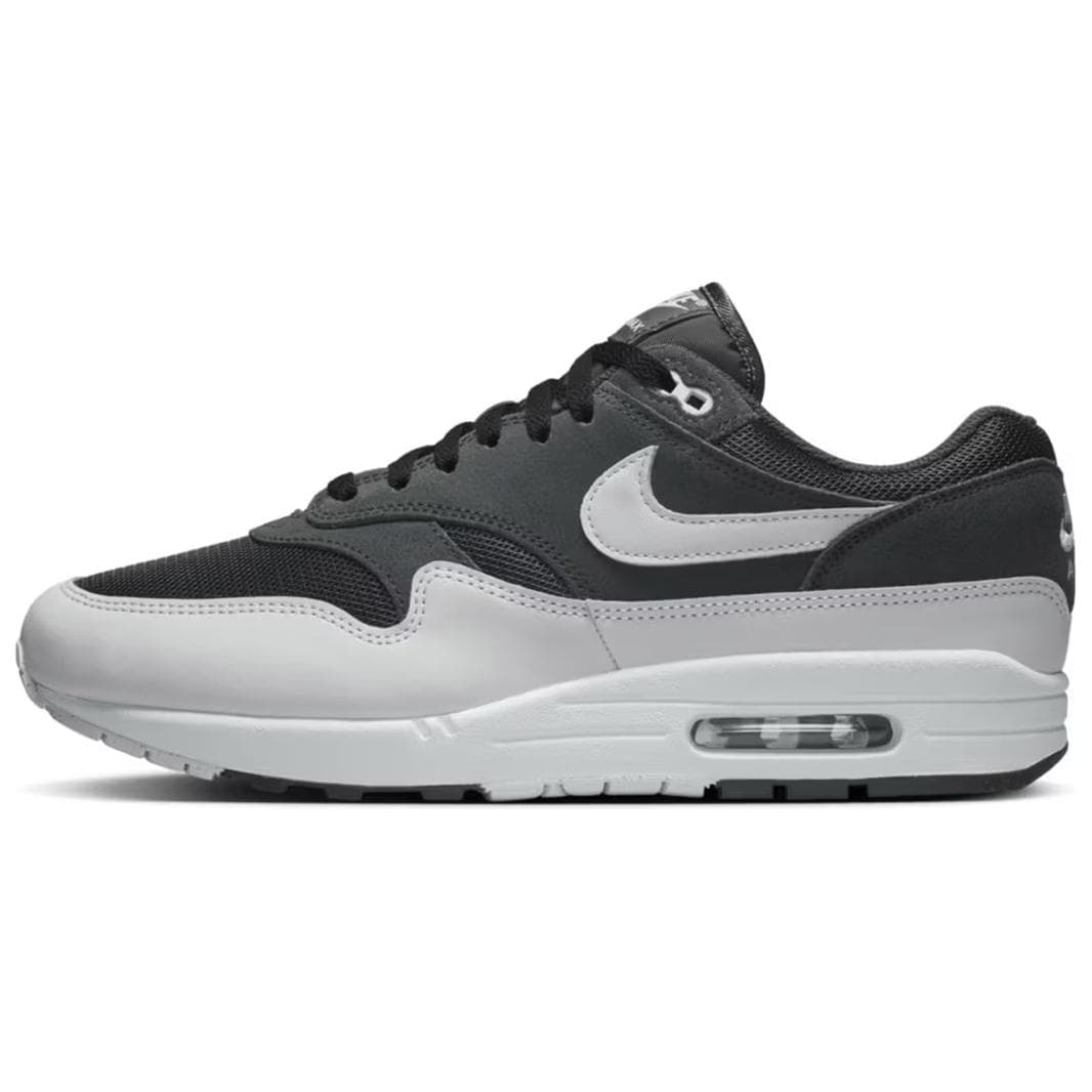 Кроссовки для бега Nike Air max 1 Дышащие Устойчивые к истиранию Низкие Повседневные Беговые Кроссовки Мужские Серый Черный - изображение 1