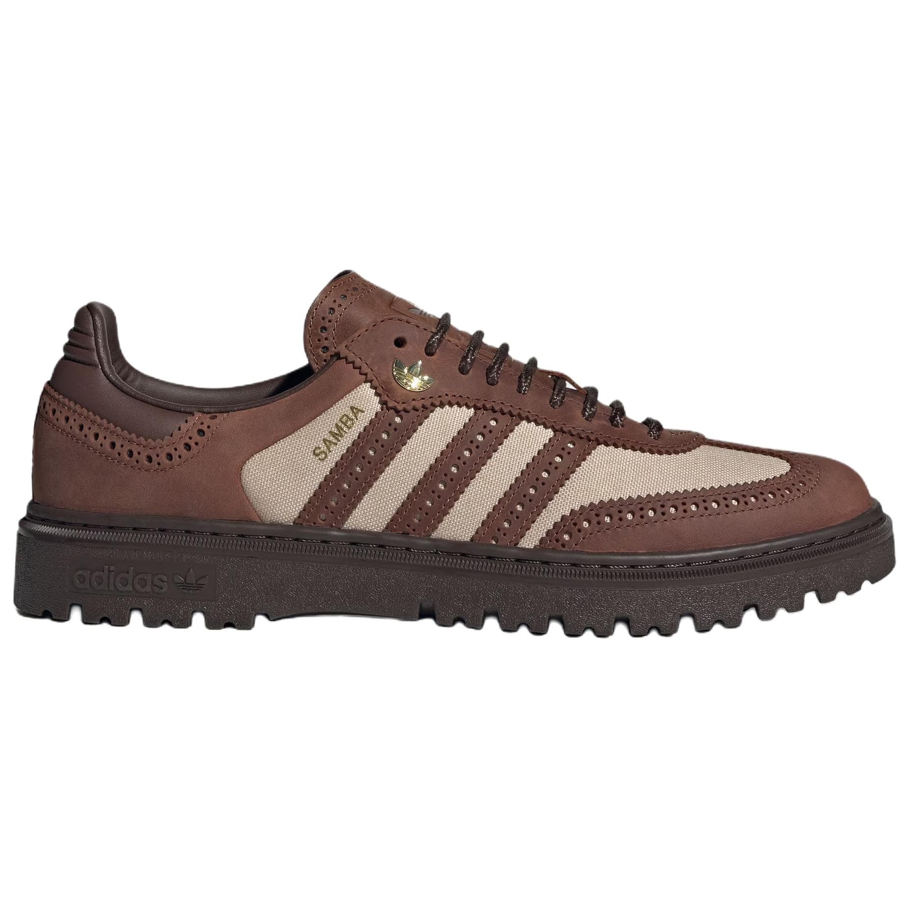 Кроссовки Adidas Originals Samba Немецкие армейские кроссовки Унисекс Темно-коричневый - изображение 2