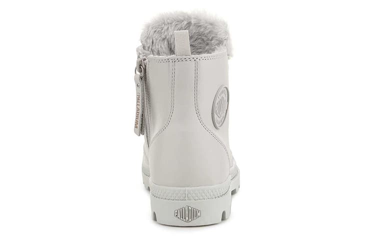 Ботинки уличные Palladium Pampa Hi Zip Leather Light Grey - изображение 5