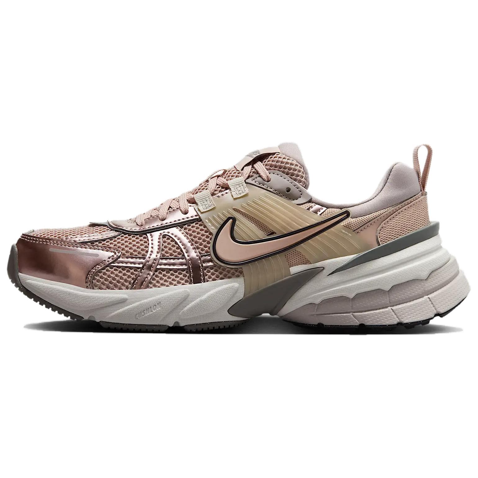 Кроссовки для бега Nike V2K Run Low Топ Повседневные кроссовки для бега Женские Бежевый - изображение 1
